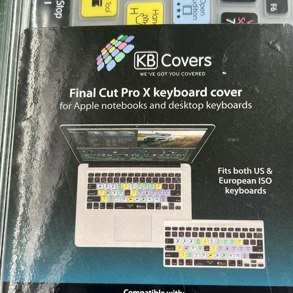 KB Covers Final Cut Pro X Keyboard Cover For MacBook Pro-MacBook‎ New